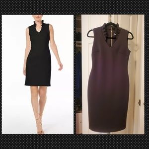 💰SOLD💰 Calvin Klein Black Ruffle Collar Dress